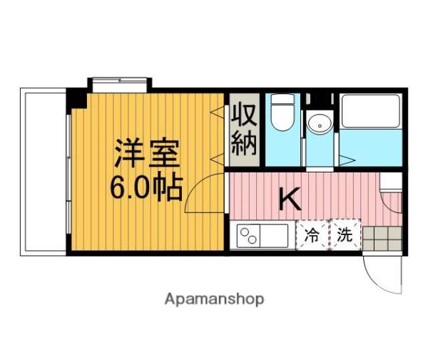 ラフォーレ(1K/1階)の間取り写真