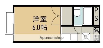 メゾネ鳳(ワンルーム/2階)の間取り写真