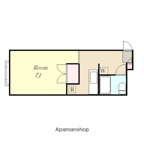 クローブハウス(1K/2階)の間取り写真