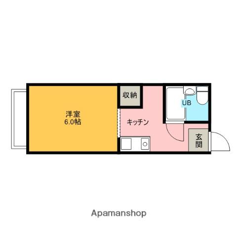 エステート金沢(1K/1階)の間取り写真