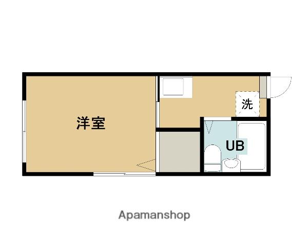 シティハイムアマデウス(1K/1階)の間取り写真