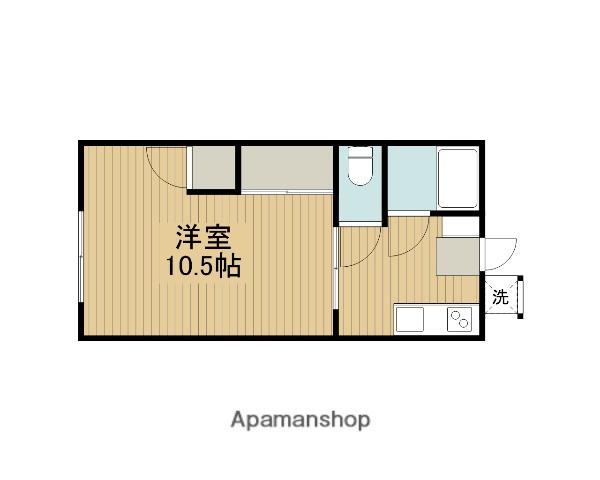 コーポ山田(1K/1階)の間取り写真