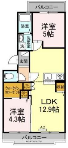 深見台レジデンス 3階階 間取り