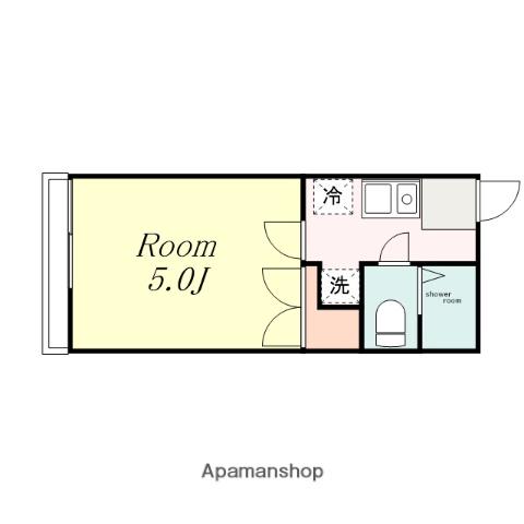 コーポパトリニア(1K/2階)の間取り写真