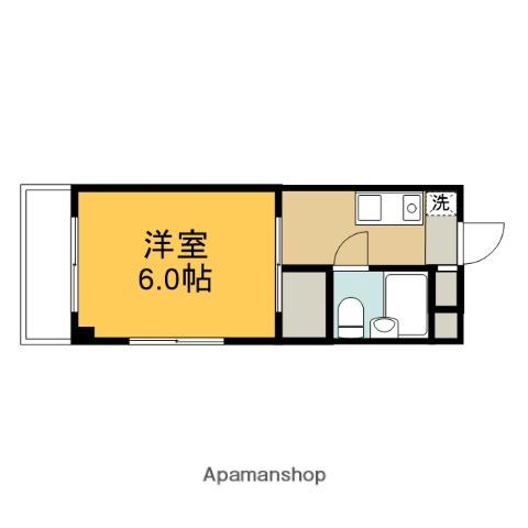 JTマンション(1K/4階)の間取り写真