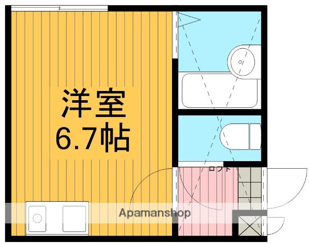 パル・なでしこ(ワンルーム/1階)の間取り写真