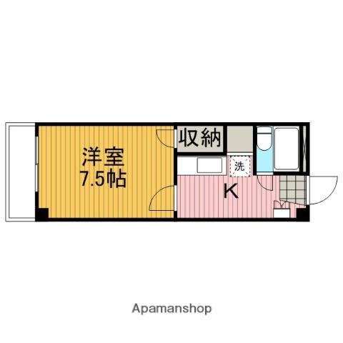 土田第一ビル(1K/3階)の間取り写真