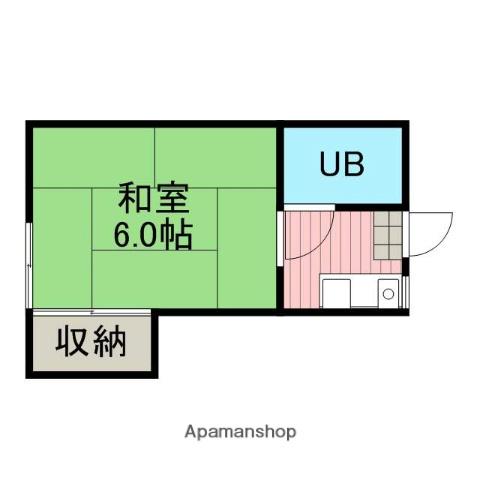 コーポイシハラ(1K/1階)の間取り写真
