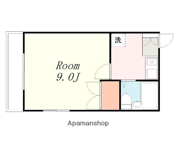 メゾンペルスネージュ(1K/2階)の間取り写真