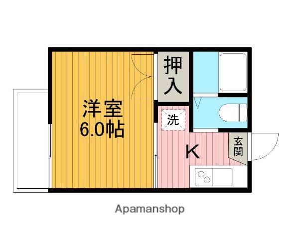 メゾンソレイユ第2 2階階 間取り