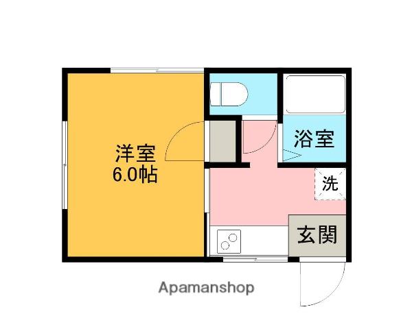 みやびハイツ(1K/2階)の間取り写真