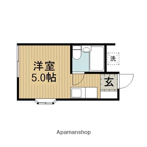 シャトル相生(ワンルーム/1階)の間取り写真