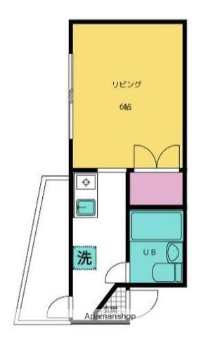 第10明智ビル(1K/2階)の間取り写真