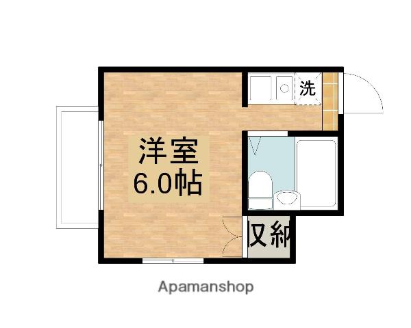 フォーレストⅠ(ワンルーム/1階)の間取り写真