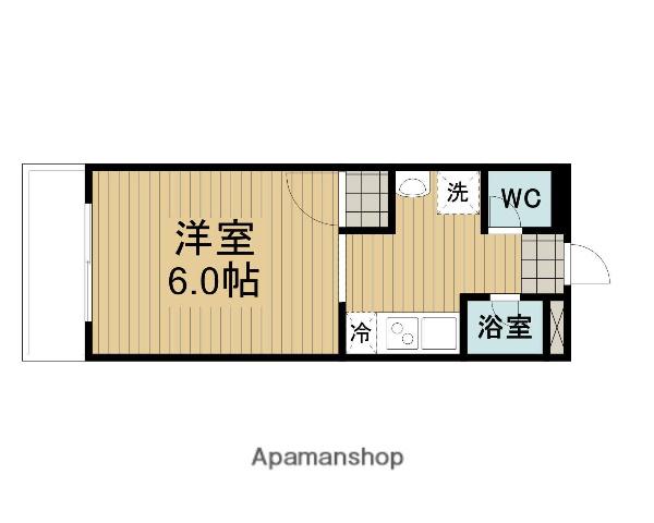 ヴァルゴ相模が丘(ワンルーム/1階)の間取り写真