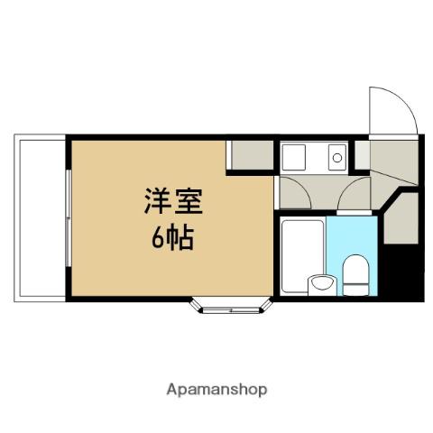 ホーユウコンフォルト相模原Ⅱ(1K/8階)の間取り写真