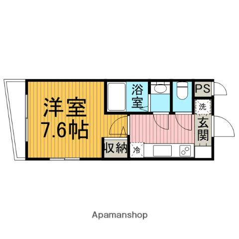 FLORAISON(1K/3階)の間取り写真