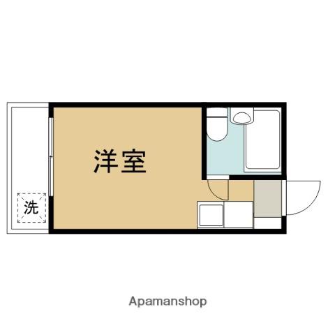 リープハイツ(ワンルーム/2階)の間取り写真
