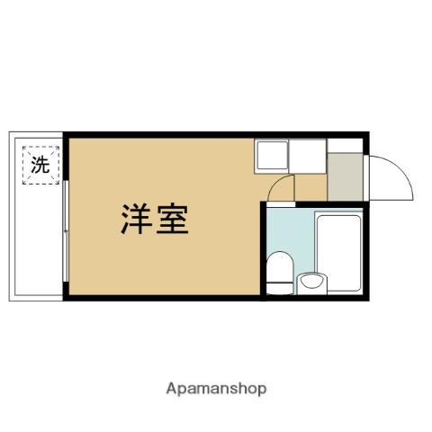 リープハイツ(ワンルーム/2階)の間取り写真