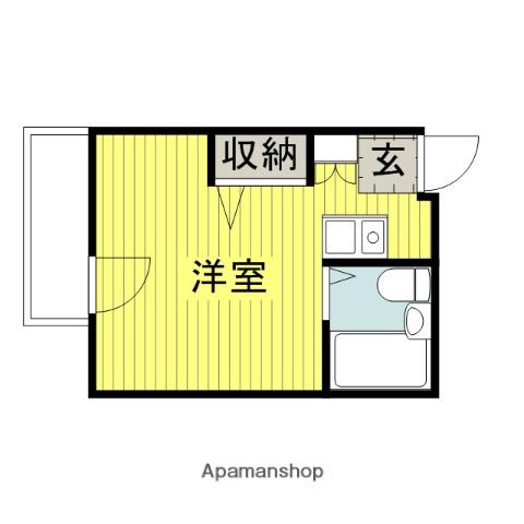 アンタント相原(ワンルーム/1階)の間取り写真