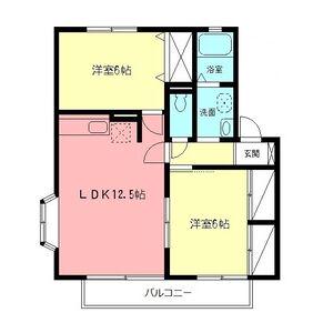 ボナールハウス1 2階階 間取り