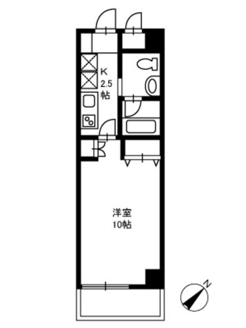 SEQUENCE(1K/2階)の間取り写真