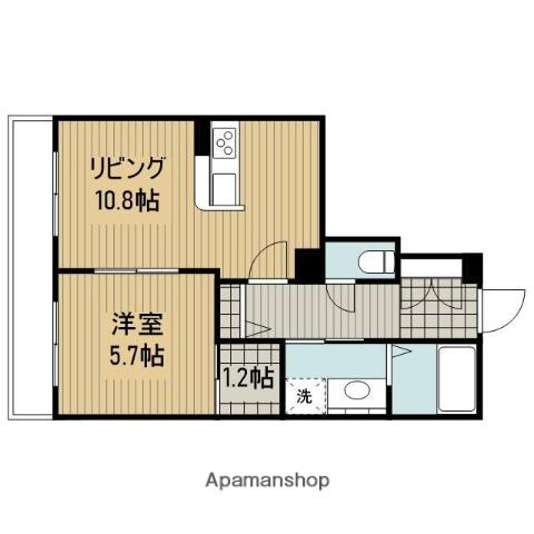 WELSPRING MANSION(1LDK/3階)の間取り写真