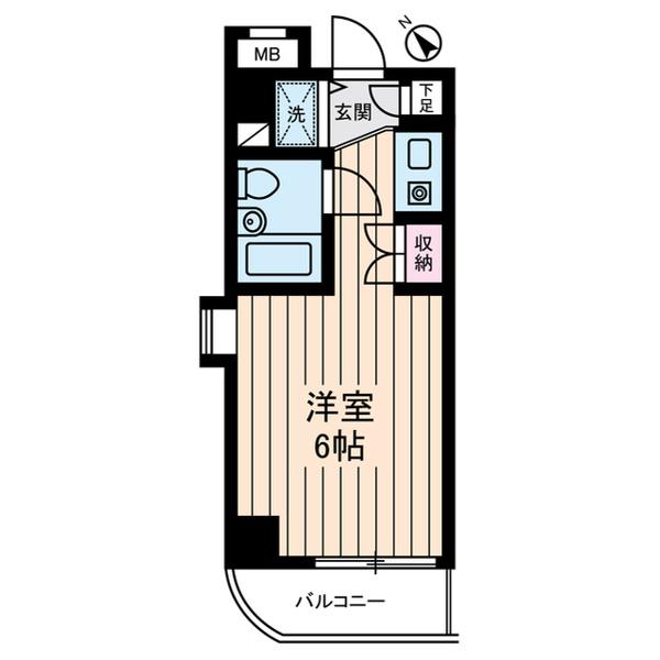 ダイホープラザ橋本Ⅲ(ワンルーム/4階)の間取り写真