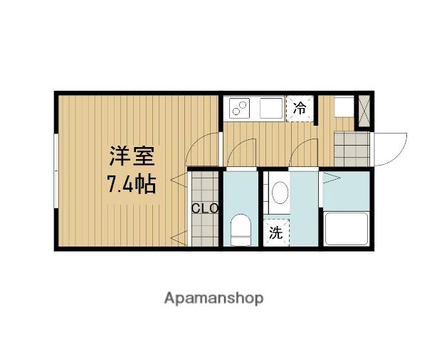 レーヴコート相模台(1K/1階)の間取り写真