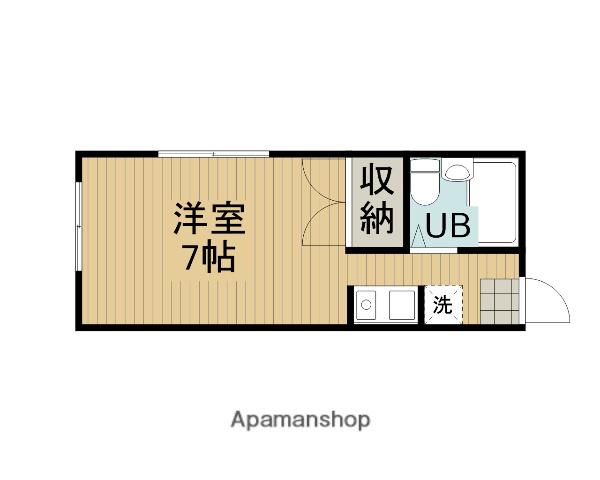 ハイツ相模が丘(1K/2階)の間取り写真