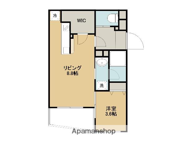 フリオ淵野辺(1LDK/1階)の間取り写真