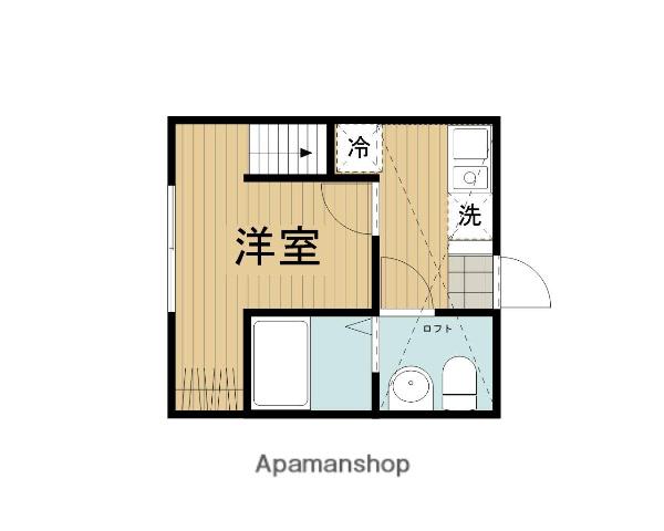 ドミール・ワタナベ(1K/1階)の間取り写真