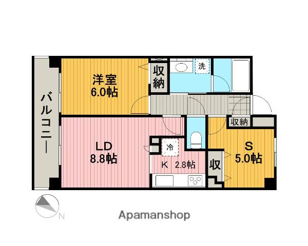 グラディート町田(1SLDK/11階)の間取り写真