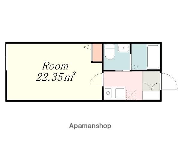 ラ・シャンス旭町(ワンルーム/1階)の間取り写真