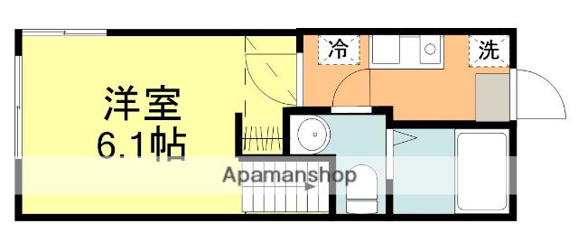 こもれびテラス橋本(1K/2階)の間取り写真