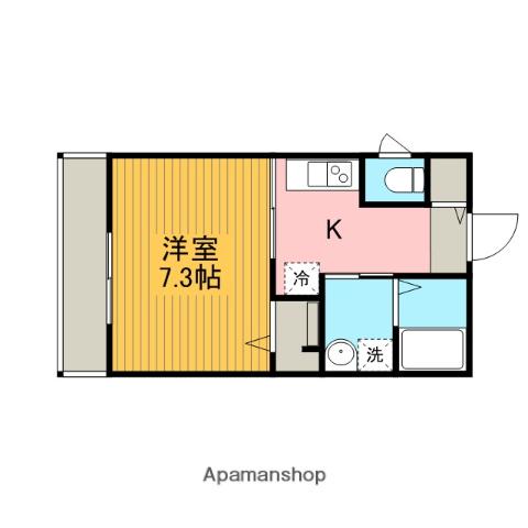 LAGRANGE(1K/2階)の間取り写真