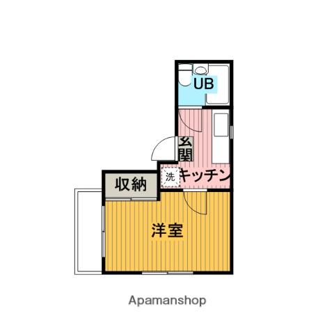 高峰コーポ 2階階 間取り