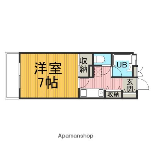 ハイツTOSHI(1K/2階)の間取り写真