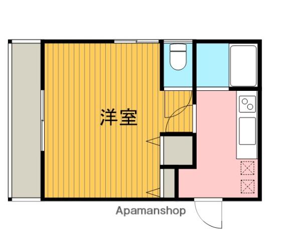こいけハイツ(1K/2階)の間取り写真