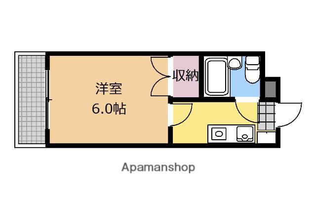 シルキー吉美(1K/4階)の間取り写真