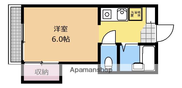 マルイ第2ハイツ(1K/1階)の間取り写真