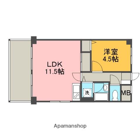 ライオンズマンション淵野辺第2 2階階 間取り