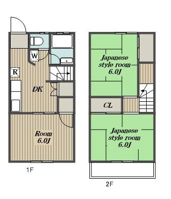 サンテラス相生(2LDK)の間取り写真