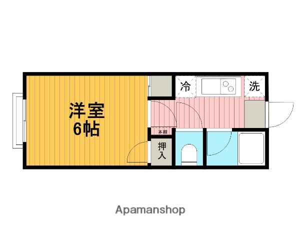 アーバン秀(1K/1階)の間取り写真