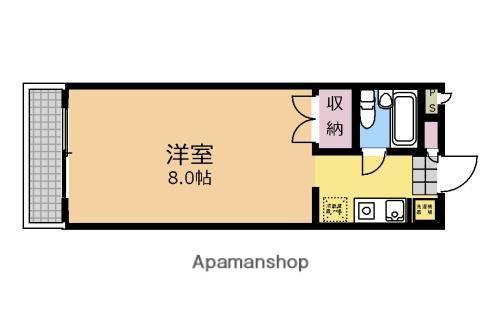 エクレール山王(ワンルーム/2階)の間取り写真