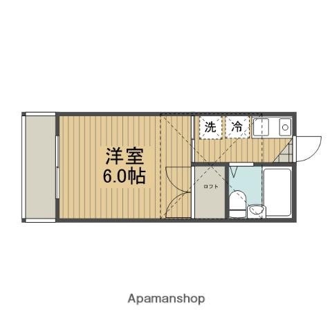 メゾンパレット(1K/2階)の間取り写真