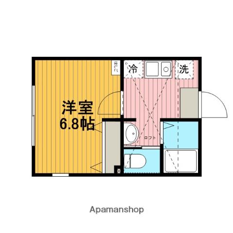 リヴェール(1K/1階)の間取り写真
