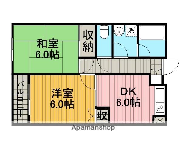 マイハウスレフォール(2DK/1階)の間取り写真