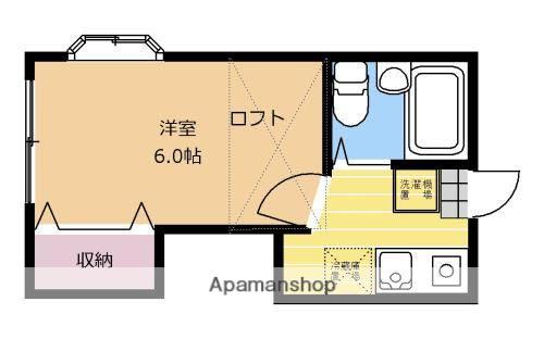フラワーハイツ(1K/1階)の間取り写真