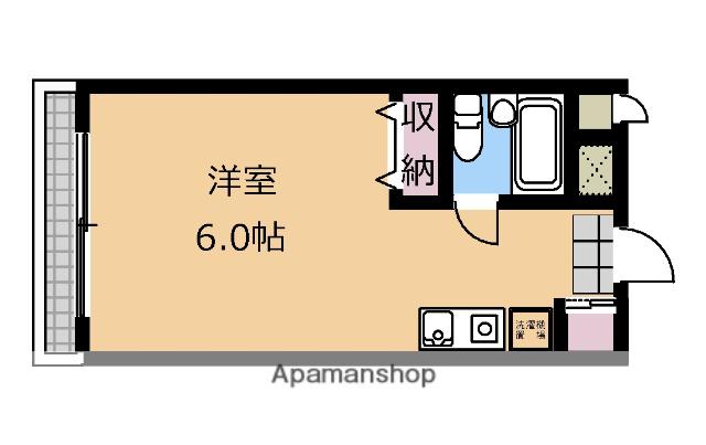 メゾン・ド・クレディ(ワンルーム/2階)の間取り写真